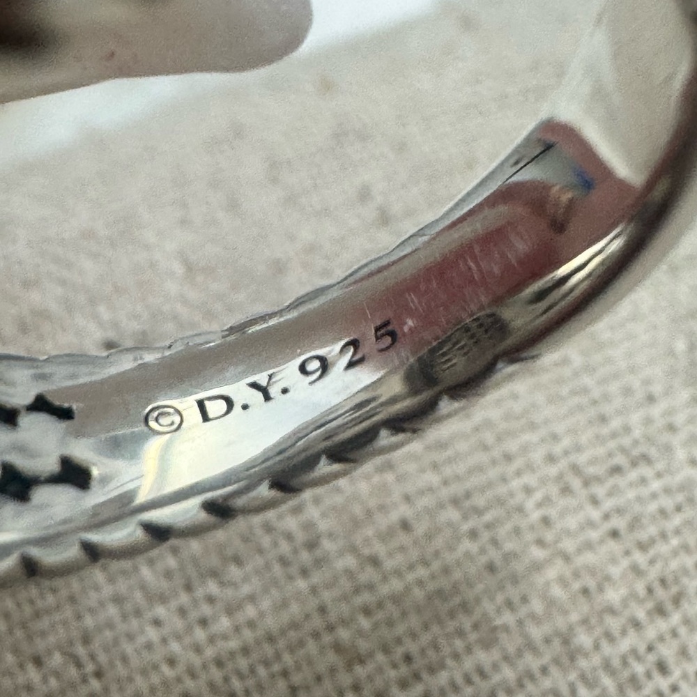 David Yurman .925 Diamond Petite Wheaton Ring - Picture 5 of 11
